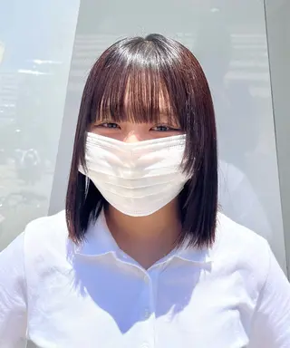 ミディアム ちょめ/八王子 ZEST emuのヘアスタイル