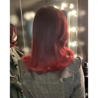 セミロング カラー LOTTA CUCCI所属・miyu /トレンド カラー×艶髪のヘアスタイル