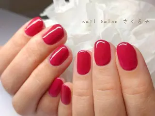 ミディアム さくらや❤ パラジェル使用のネイルデザイン