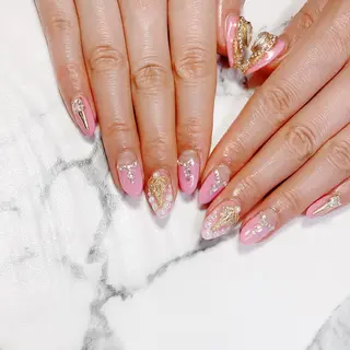 ロング カラー ネイル Q Free nailsのネイルデザイン