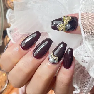 ネイル 23時まで❤︎韓国、 ワンホンネイルのネイルデザイン