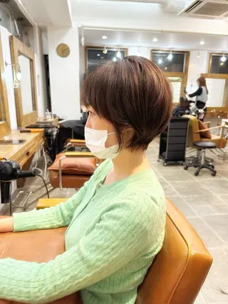 ショート カラー newline銀座所属・👑銀座ショート/ 絶壁補正/金子涼👑のヘアスタイル