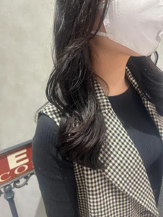 セミロング パーマ 韓国hair ·͜· watanabeのヘアスタイル