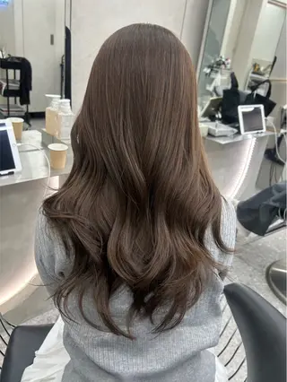 ロング カラー 🎀大川 錬🎀 ブリーチなしWカラーのヘアスタイル