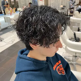 パーマ メンズ NYNY姫路本店 メンズパーマ藤川時也のヘアスタイル