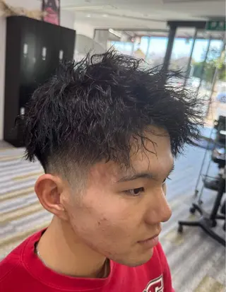 ショート パーマ メンズ 【メンズ特化】岩瀬 武【メンズパーマ】のヘアスタイル