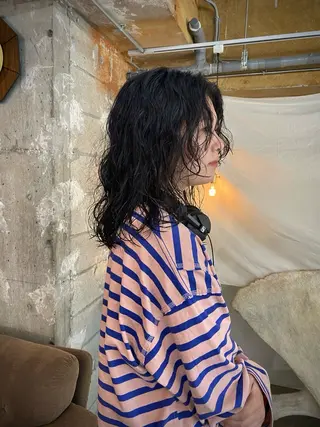 ミディアム パーマ GATTACA所属・KEI gattacaのヘアスタイル