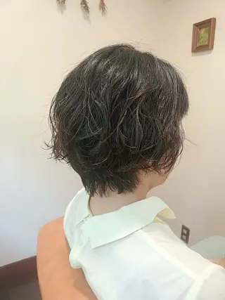 ショート パーマ ASAKO ✴︎アメリシュシュのヘアスタイル