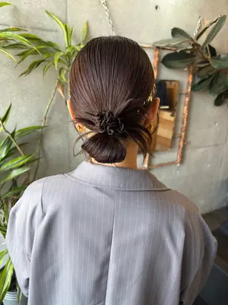 ミディアム カラー 大林 エリコのヘアスタイル