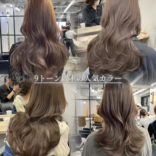 ロング カラー 新宿/韓国ヘア/ 髪質改善ストレートのヘアスタイル