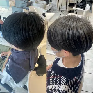 ショート カラー ブリーチ/ヘアセット 【𝙍𝙞𝙣𝙤】のヘアスタイル