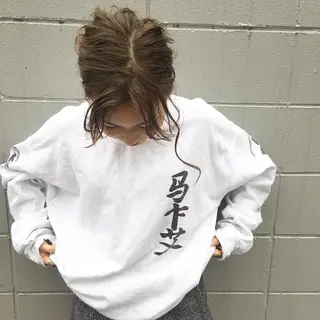 ミディアム カラー レイヤーカット BLend 渋谷のヘアスタイル