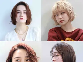 ショート 切りっぱなしボブ× 透明感カラー 原田のヘアスタイル