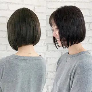 ショート カラー 伊 杏のヘアスタイル