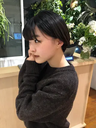 ミディアム カラー IVORY.所属・🟩白髪ぼかし/ボブ /ショートヘア/大司のヘアスタイル