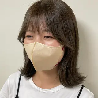 ミディアム カラー ヘアアレンジ maoブリーチ無し 似合わせカラーのヘアスタイル