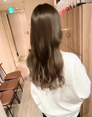 ミディアム カラー AMI Hair  supply所属・髪質改善カラー 韓国風レイヤーのヘアスタイル