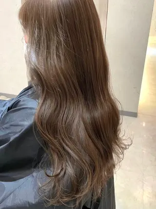 セミロング カラー mareka/顔周り /透明感カラー🤍のヘアスタイル