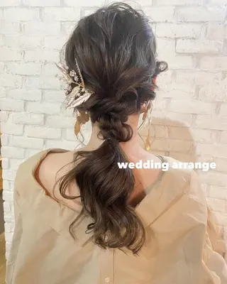 ミディアム カラー ツキノキ ミナのヘアスタイル