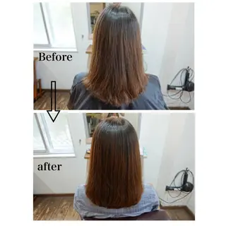 ミディアム カラー ヘナ白髪染め Maif小牧健太のヘアスタイル