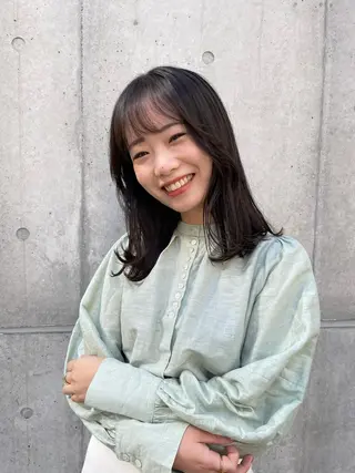 セミロング カラー ツヤ美髪💐 髪質改善/高山愛来のヘアスタイル