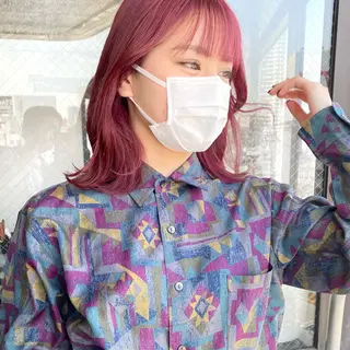 ミディアム カラー chlom所属・🌱大人ハイトーン RENのヘアスタイル