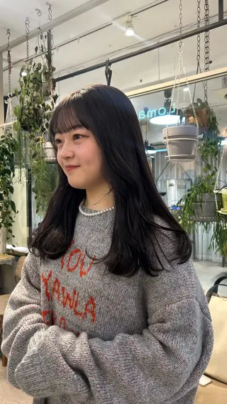 ミディアム カラー じゅわっと暖色カラー 🍊Moemiのヘアスタイル