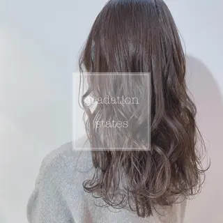 セミロング カラー 新宿/韓国風レイヤー 髪質改善/渋谷直樹のヘアスタイル