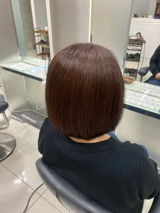 ショート 艶髪/透明感カラー 🫧韓国ヘアのヘアスタイル