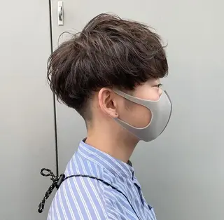 ショート カラー メンズ Cocorokara所属・カナザワ アリッサのヘアスタイル