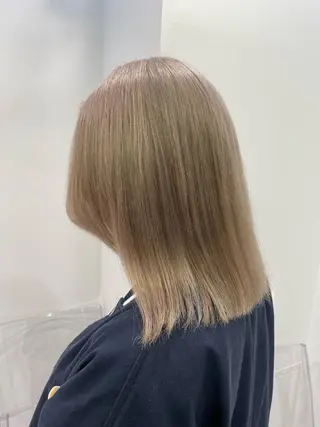 ミディアム 💍大人デザイン /ハイトーン♡リクトのヘアスタイル