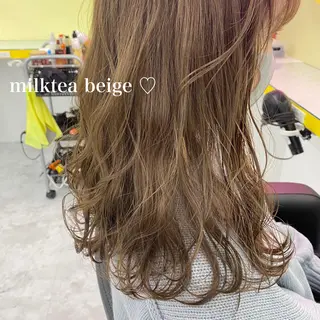 セミロング カラー パーマ ヘアアレンジ メンズ ネイル マツエク・マツパ linette所属・🐩推し活🐩 FUTABA🍒のヘアスタイル