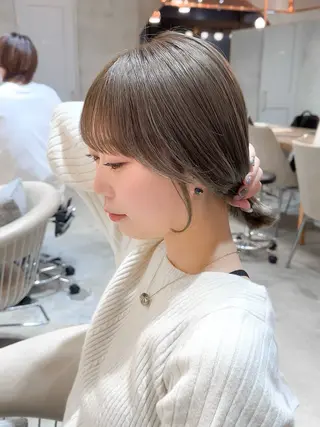 ミディアム 縮毛矯正/韓国ヘア /レイヤー🎀ミズキのヘアスタイル