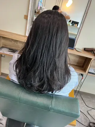 ロング ブリーチ/ストレート ダブルカラーtetoのヘアスタイル