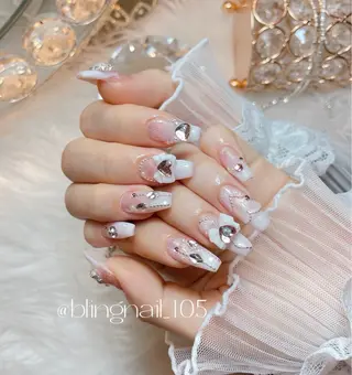 ネイル 23時まで❤︎韓国、 ワンホンネイルのネイルデザイン