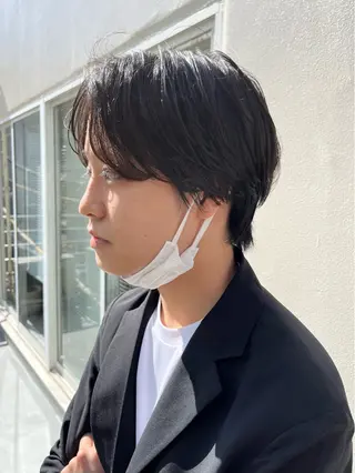 ショート カラー パーマ ヘアアレンジ メンズ 💎髪質改善特化💎 RUITOのヘアスタイル