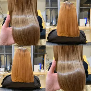 セミロング 艶カラー/韓国顔周り 🎀mamiのヘアスタイル