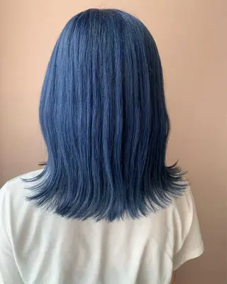 セミロング カラー hub hair レイヤー/透明感のヘアスタイル