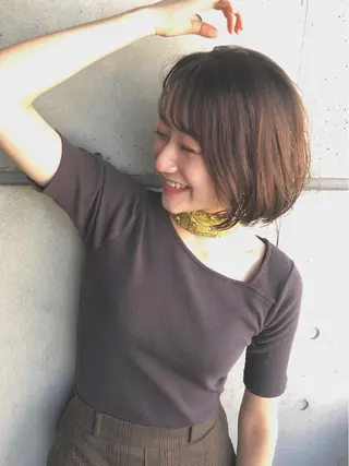 ショート カラー パーマ 🍊千葉 未来🍊店長のヘアスタイル