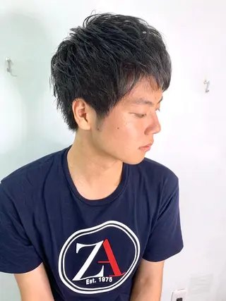 ショート カラー パーマ メンズ メンズ特化👨 細谷碧海のヘアスタイル