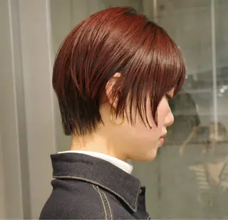 ショート 田中 里奈のヘアスタイル
