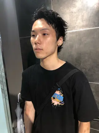 ヘアアレンジ メンズ ainico+所属・メンズ特化✂️栗原 侑也のヘアスタイル