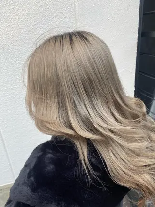 ロング カラー 縮毛矯正とレイヤー カット/杉村凜汰郎のヘアスタイル