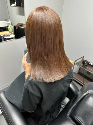 セミロング カラー ヘアアレンジ CheRiR【シェリール】所属・cherir髪質改善 パーソナルカラー診断のヘアスタイル