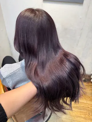 ロング カラー ヘアアレンジ 暖色系/透明感 治野心のヘアスタイル