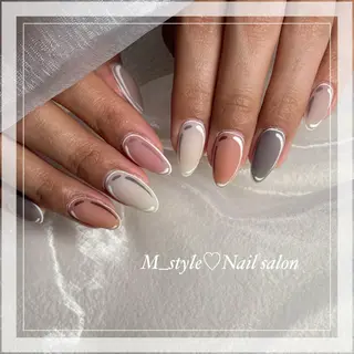 セミロング ネイル 下妻市ﾈｲﾙｻﾛﾝ M_styleのネイルデザイン