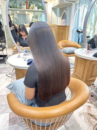 ロング ダメージレス縮毛矯正 髪質改善【美冴】のヘアスタイル