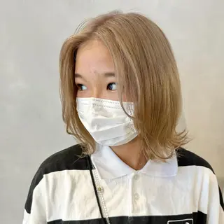 ミディアム カラー デザインカラー/パー マ🦖外岡咲希🦖のヘアスタイル