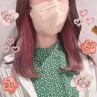 カラー 渋谷:インナーカラー ／🍒エリカ🍒のヘアスタイル