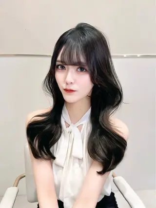 セミロング カラー 韓国ヘア/レイヤー/ 顔まわり/りょーとのヘアスタイル